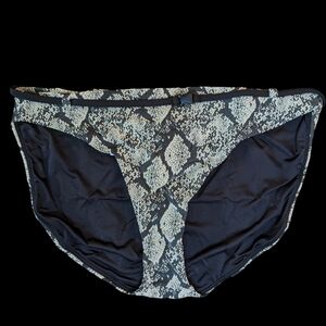 Andie Swim Riviera Belted Bikini Bottom/ Snake/ SZ Large